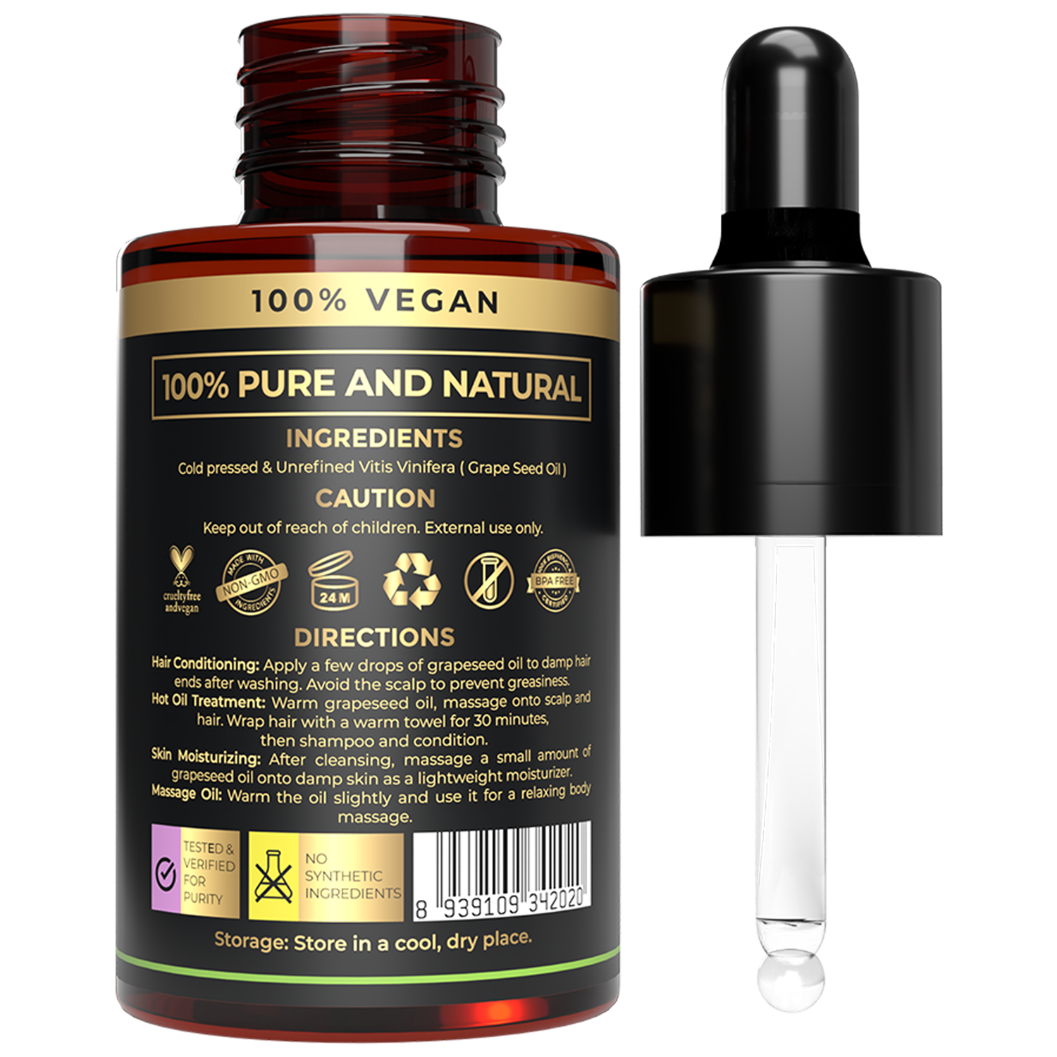 Refresh with Pure Grapeseed Oil