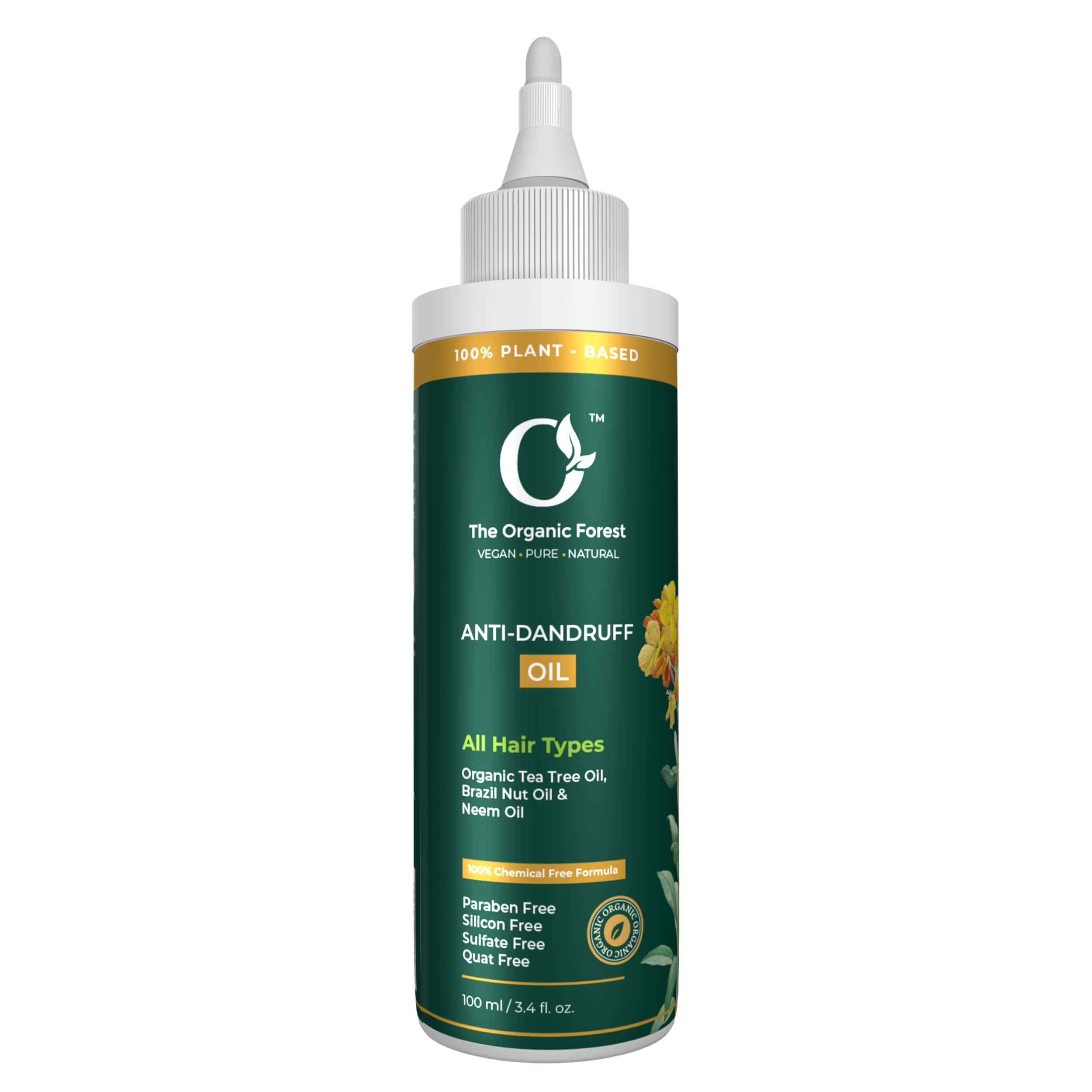 Anti Dandruff Shampoo | Apple Cider Vinegar & Tea tree | Organic Forest Anti Dandruff Shampoo | Apple Cider Vinegar & Tea tree | Organic Forest